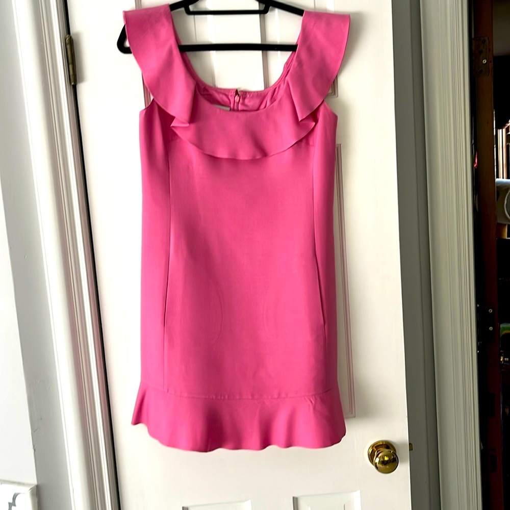 Valentino pink crepe dress